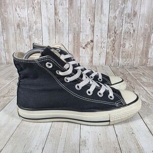 Converse All Star High Top‎ Sneakers Black Canvas Women's Size 6 Men's Size 4